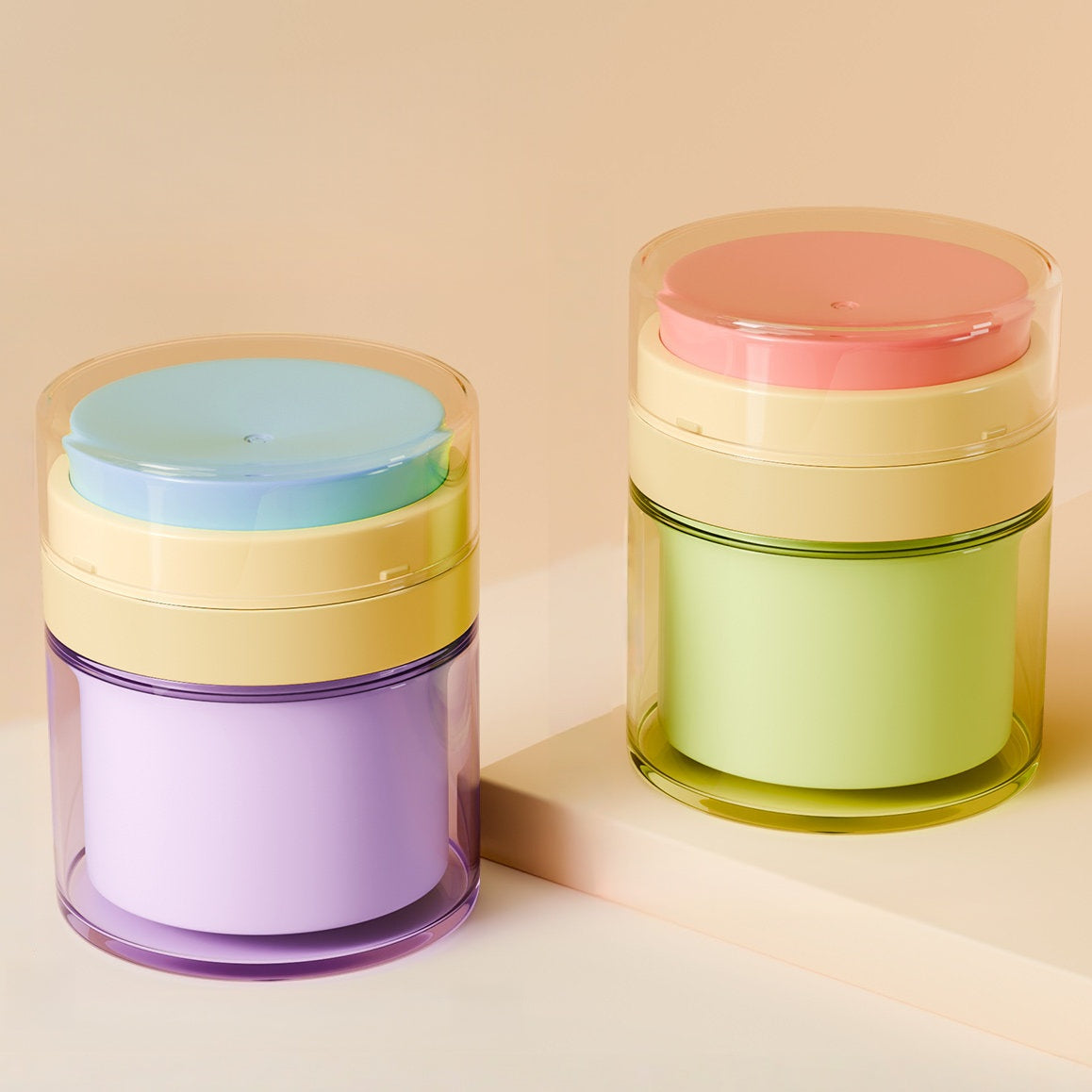 Vacuum-Sealed Face Cream Dispenser Bottles